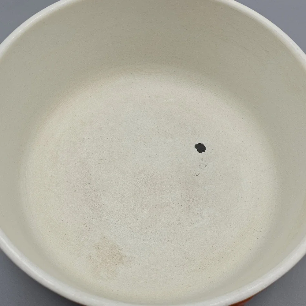 Vintage Orange Flame Descoware FE-18‎ Sauce Pan 3 QT With Lid Belgium